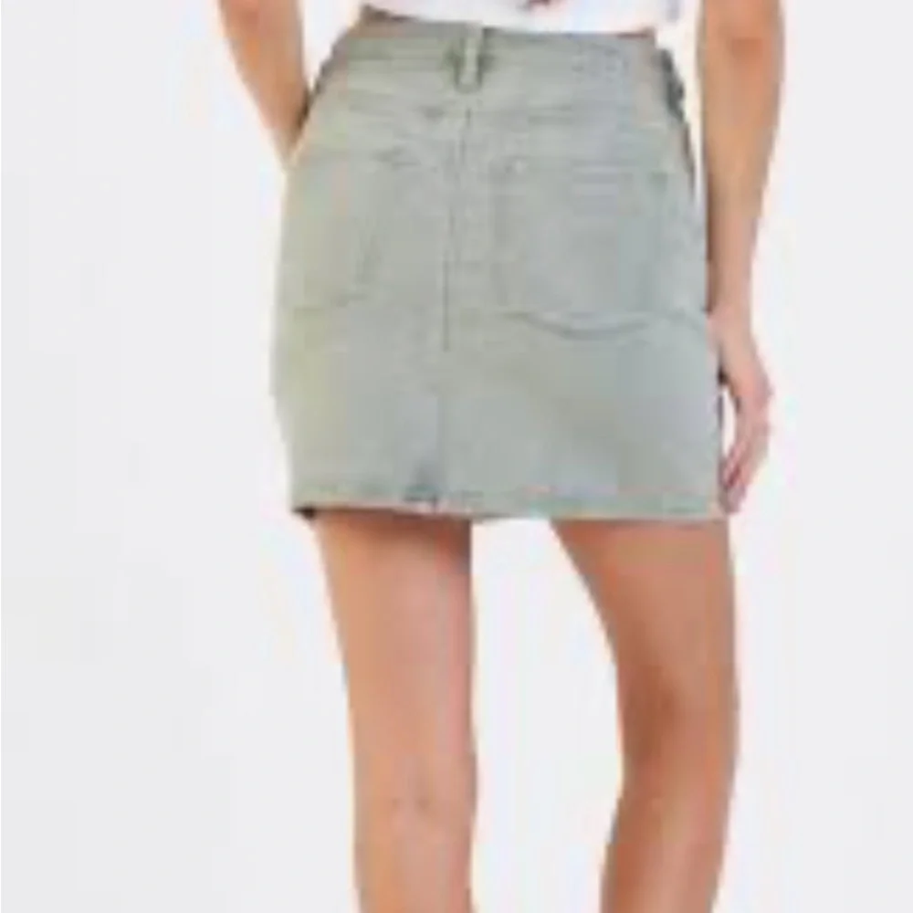 Dear John Skirts | Light Green Corduroy Mini Skirt | Size 30/31 - Picture 3 of 10